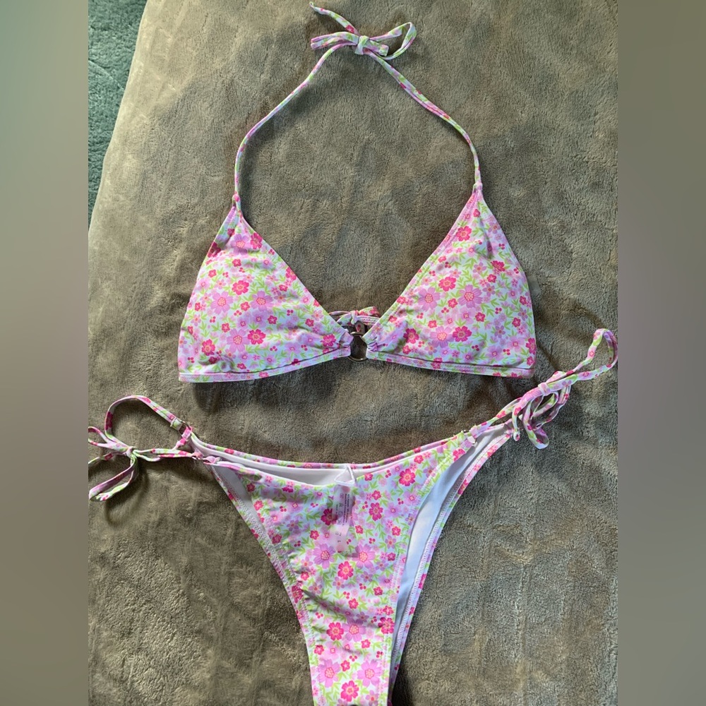Women’s Large Floral Bikini SHEIN